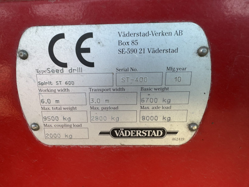 2010 Vaderstad   Spirit ST 600C