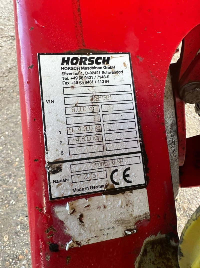 2015 Horsch Pronto 6 KR