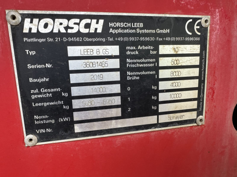 2019 Horsch Leeb 8GS 36m